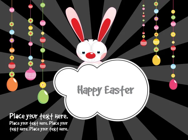 Easter background with sample text — Stock Vector