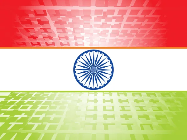 Indian flag halftone vector — Stock Vector