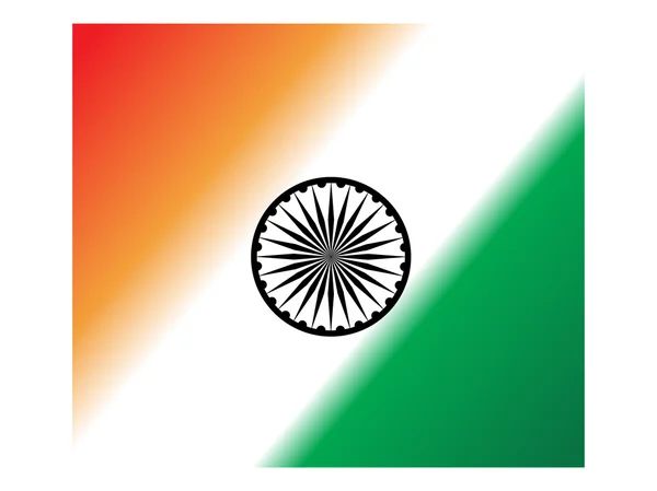 Indiska flaggan illustration — Stock vektor