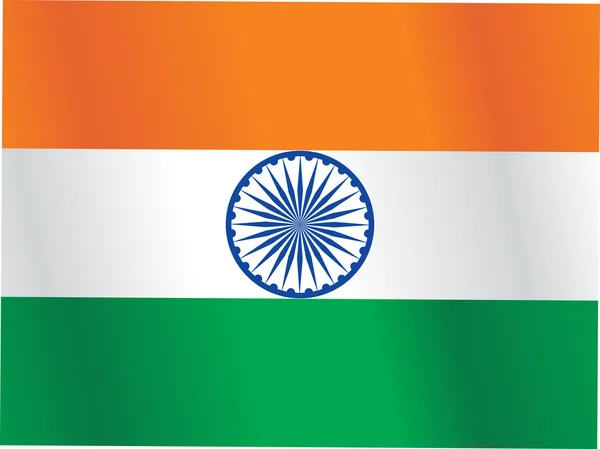 Indická vlajka — Stockový vektor