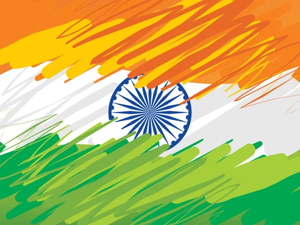 Fondo de bandera india — Vector de stock