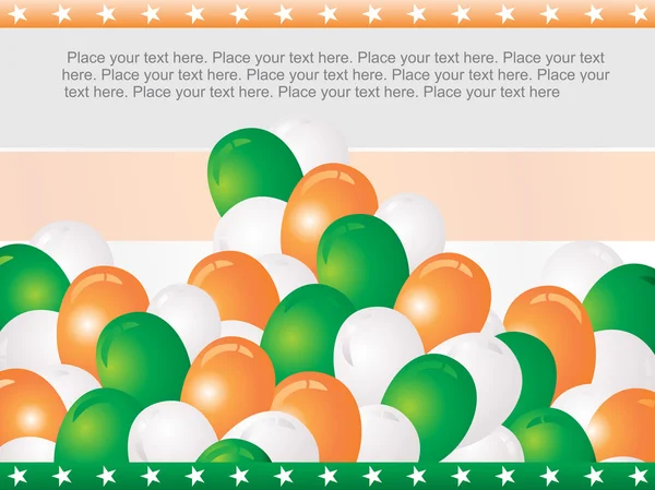Ballon zum Unabhängigkeitstag — Stockvektor
