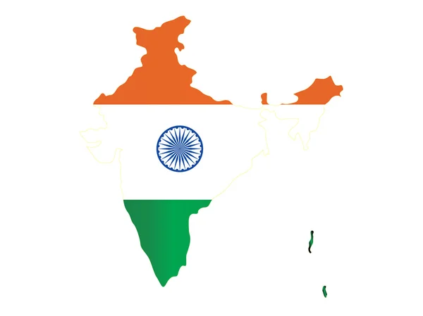 Фон с индийским национальным флагом — стоковый вектор