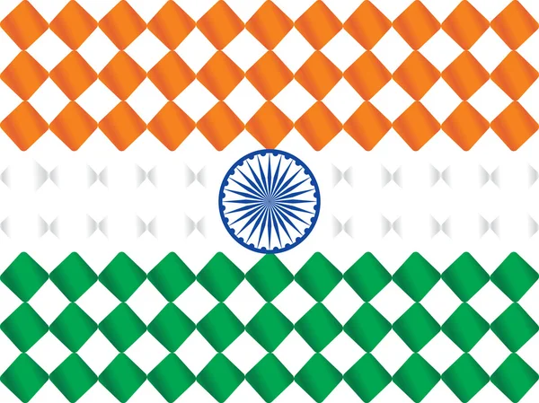 Trois drapeau fond de couleur avec roue — Image vectorielle