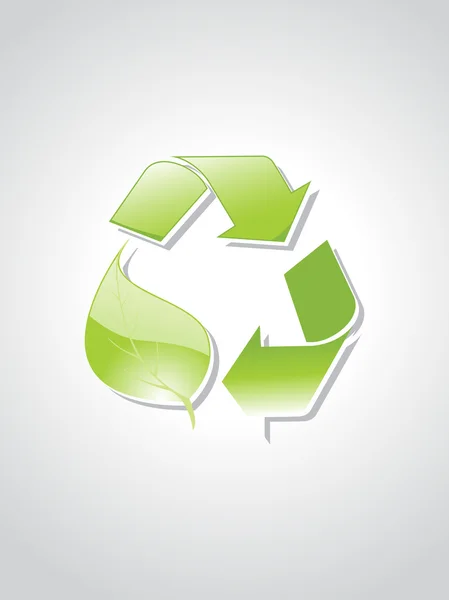 Abbildung des Recycling-Symbols — Stockvektor