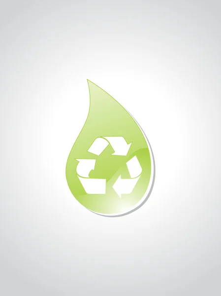 Illustratie van groene ecologie concept — Stockvector