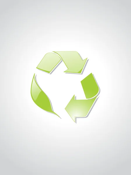 リサイクル アイコンと背景 — ストックベクタ