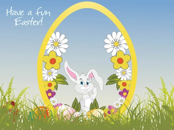 Have a fun easter background — Stock Vector