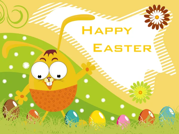 Boldog húsvéti illusztráció — Stock Vector