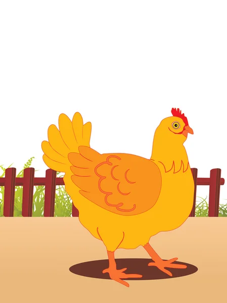 Background with cock — Stock Vector