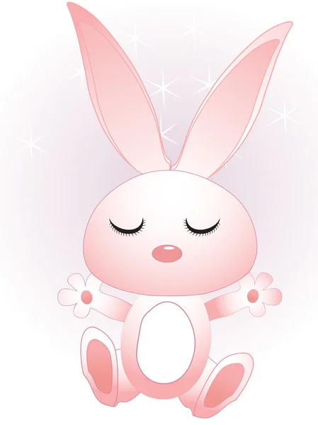Background with cute rabbit — Stock Vector