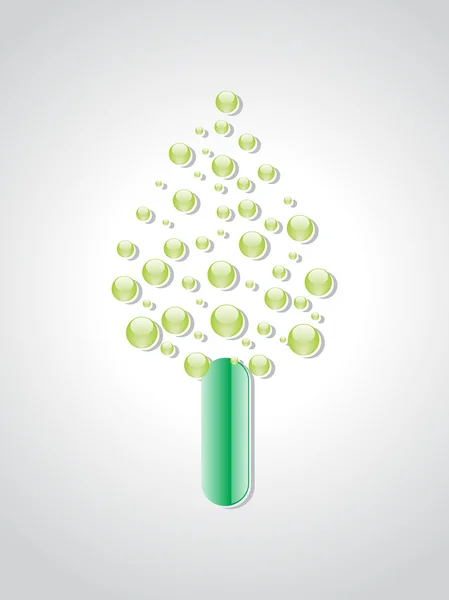 Illustration of green object — Stock Vector