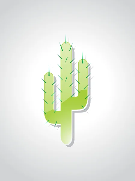 Arrière-plan avec cactus — Image vectorielle