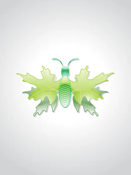 Contexte avec insecte isolé — Image vectorielle
