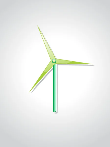 Isolerad vind turbiner illustration — Stock vektor