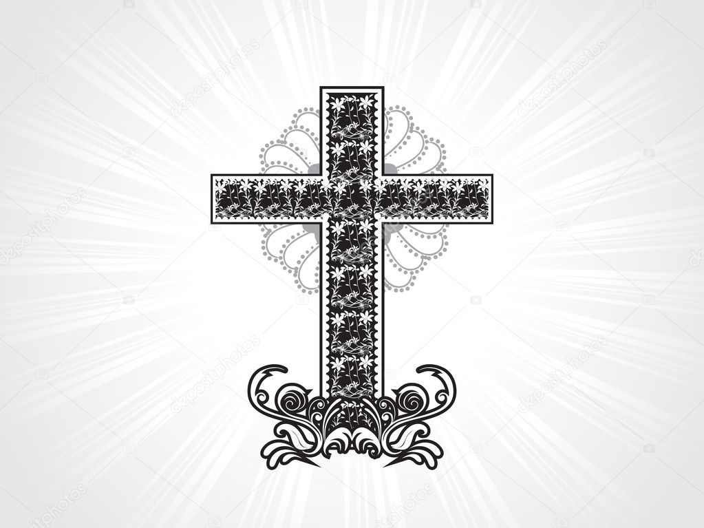 Artwork pattern christian cross — Stock Vector © alliesinteract #2890334