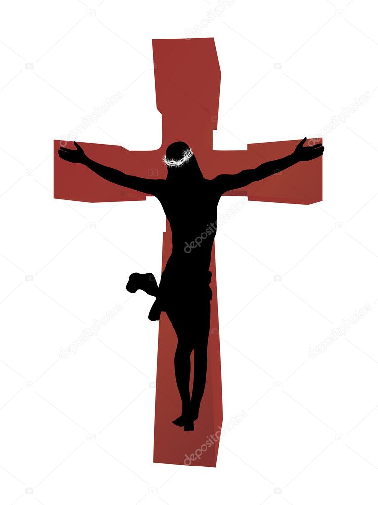 Jesus christ on wooden cross