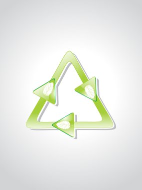 Illustration of isolated green icons clipart