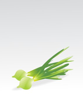 Isolated glossy veg with background clipart