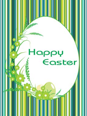 Beautiful easter card clipart