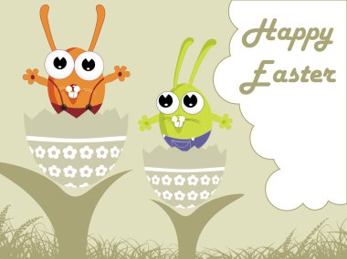 Happy easter background clipart