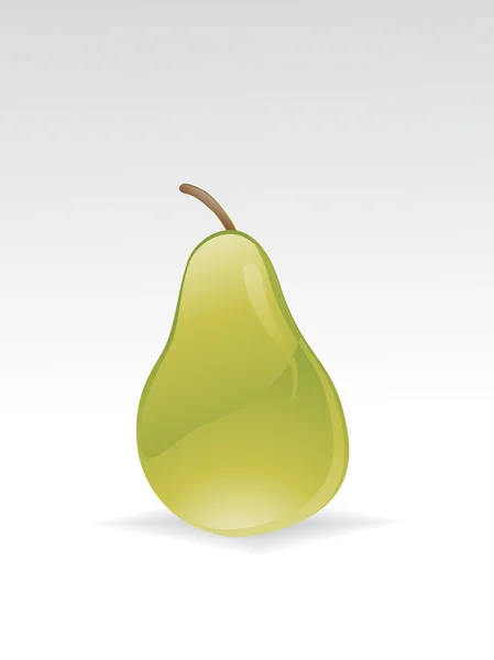 Illustratie voor glanzende pear — Stockvector