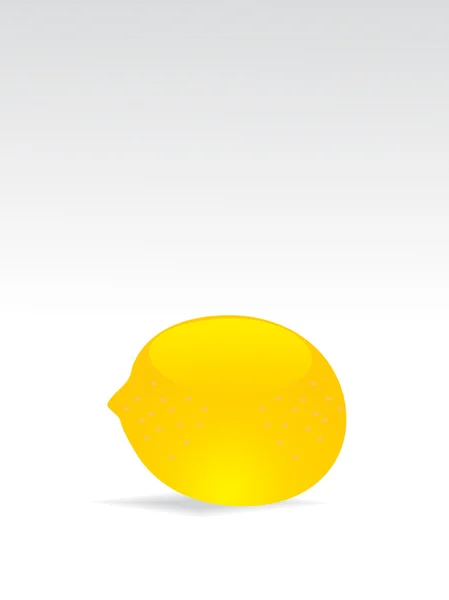 Illustratie van glanzende citroen — Stockvector