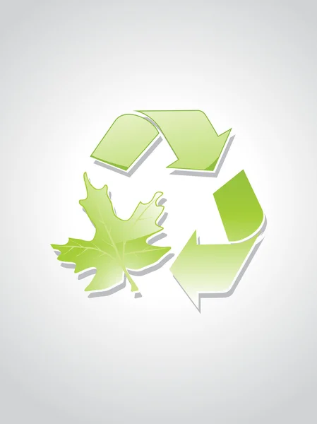 Obrázek ikony zelené ekologie — Stockový vektor