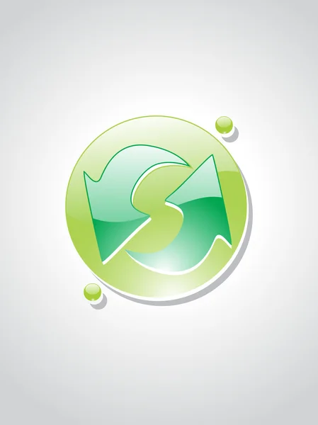 Ilustração de ícones ecológicos isolados — Vetor de Stock