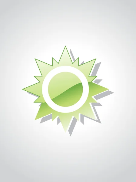 고립 된 녹색 개체의 그림 — 스톡 벡터