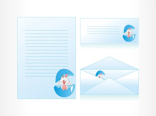 Illustration of envelop, postcard — Stock Vector