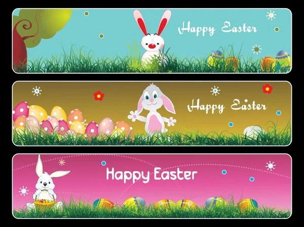 Illustration of beautiful easter banner — Stock Vector