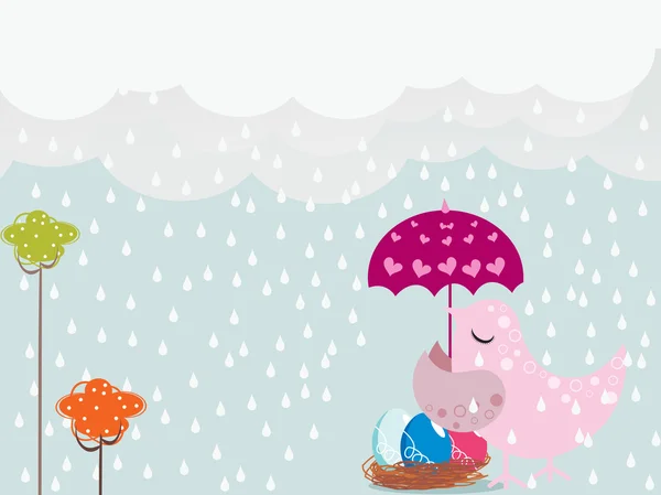 下雨天背景图 — 图库矢量图片