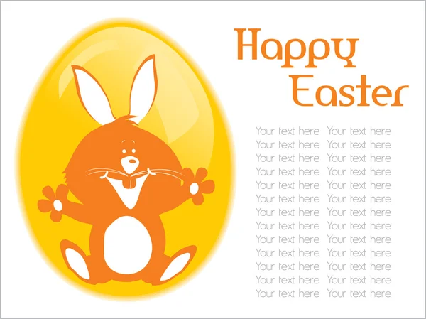 Happy easter day card illustration — Stock Vector