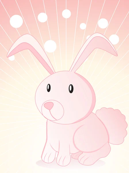 背景与可爱的小兔子 — 图库矢量图片