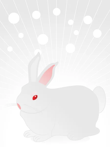 背景与可爱兔 — 图库矢量图片