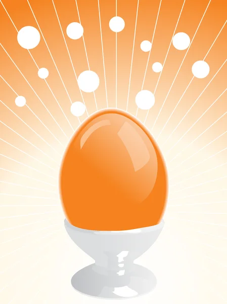 Ізольоване яйце в мисці з фоном — стоковий вектор