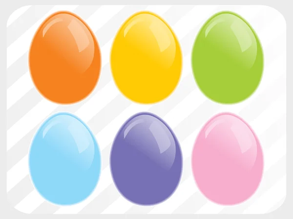 다채로운 계란 벡터 배경 — 스톡 벡터