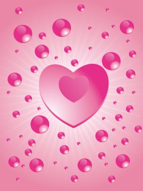 Pink design love background clipart