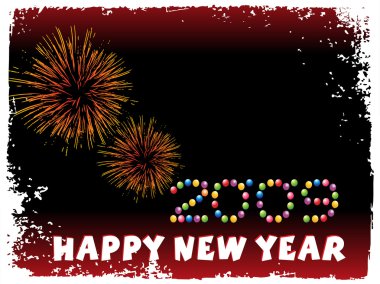 New year 2009 banner, design25 clipart