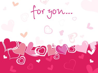 Funky valentine's card clipart