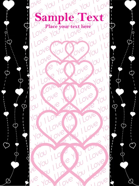 Design abstrato cartão de amor — Vetor de Stock