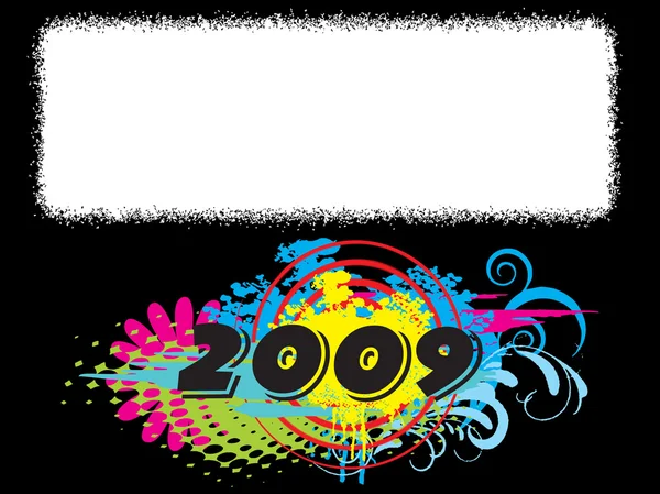 Año nuevo 2009 banner, designo34 — Vector de stock