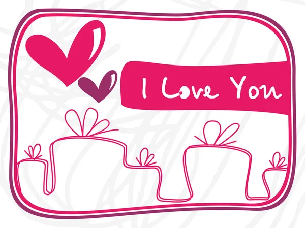 Αστεία σχεδιασμό κάρτες αγάπης — Διανυσματικό Αρχείο