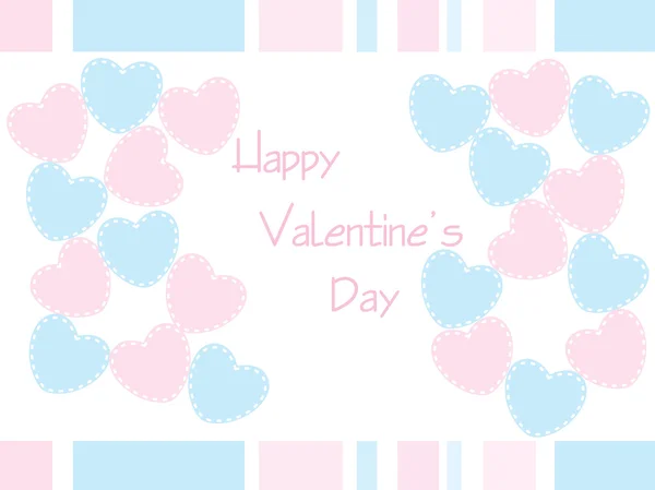 Patrón de amor tarjetas de San Valentín abstracto — Vector de stock