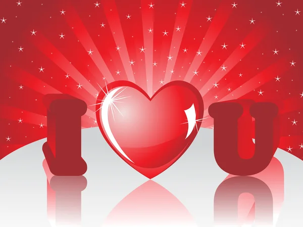 Vectorillustratie voor dag van de Valentijnskaart — Stockvector