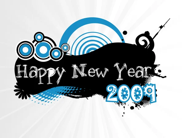 Año nuevo 2009 banner, designo2 — Vector de stock