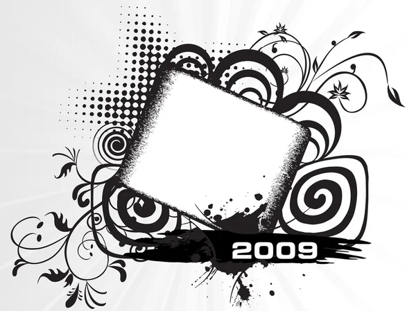 新的一年 2009年横幅 design6 — 图库矢量图片
