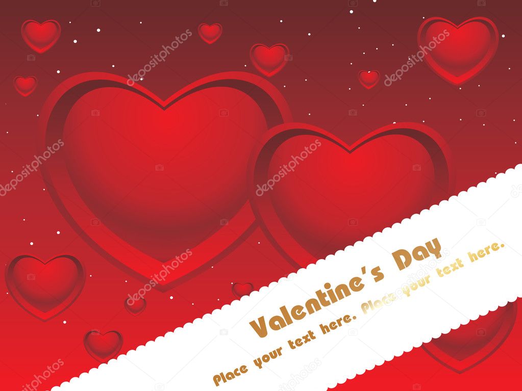 Red valentine love background