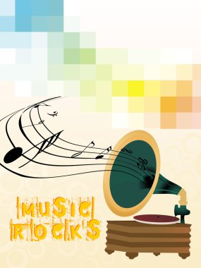 Musical composition disco series clipart